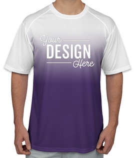 Badger Ombre Performance Shirt - Color: Purple Ombre