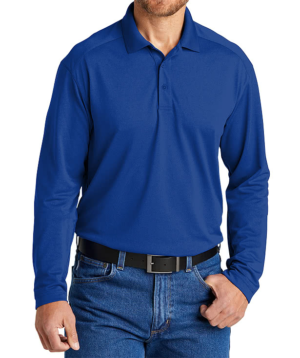 CornerStone Select Lightweight Snag-Proof Long Sleeve Performance Polo