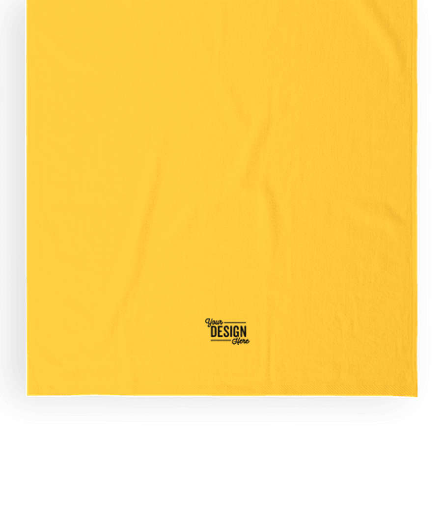 Midweight Embroidered Beach Towel in Gold