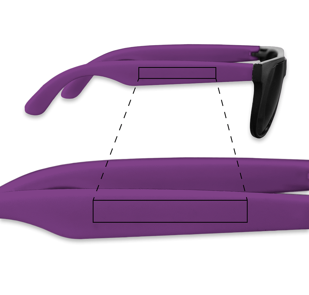 Two-Tone Matte Sunglasses-default