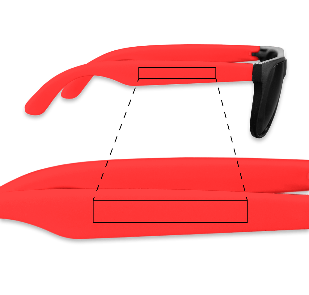 Two-Tone Matte Sunglasses-default