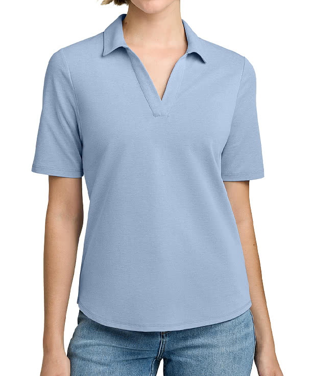 Brooks Brothers Women's Pinpoint Pique Performance Polo - Embroidered
