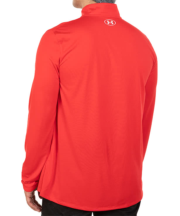Under Armour Team Tech Recycled Quarter Zip Performance Shirt - Printed