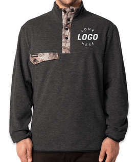 Dri Duck Denali Snap Up Pullover - Color: Charcoal Realtree Xtra