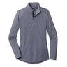 Sport-Tek Women's Tri-Blend Quarter Zip Performance Shirt