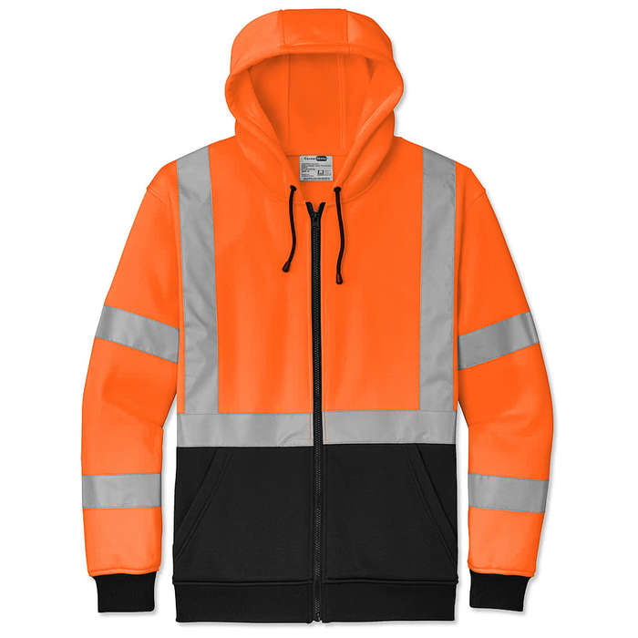 CornerStone Class 3 Heavy Duty Fleece Safety Zip Hoodie