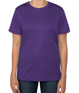 Clique by Cutter & Buck Women's Spin Eco UPF 50 Performance Shirt - Color: Royal Purple