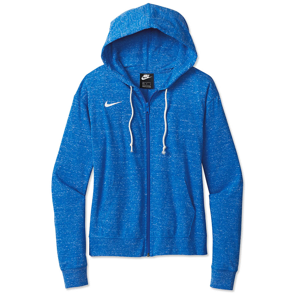 women's nike gym vintage zip up hoodie