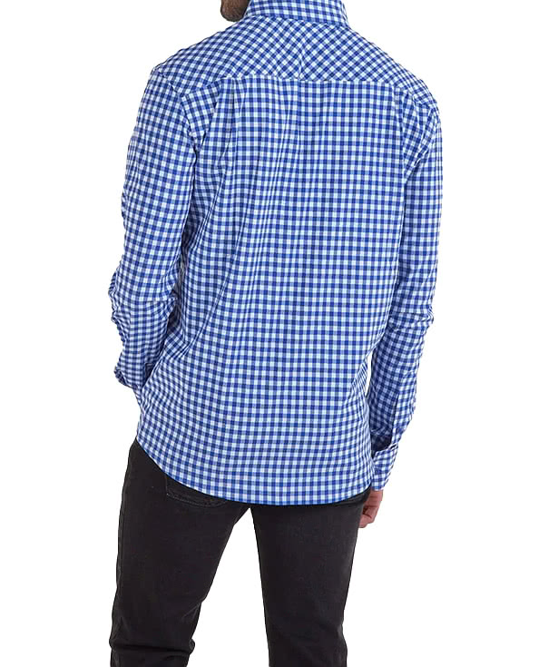 Storm Creek Influencer Wrinkle-Free Gingham Long Sleeve Dress Shirt