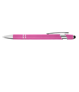 Laser Engraved Core365 Ballpoint Stylus Pen (black ink) - Color: Charity Pink