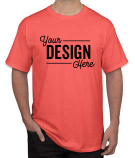Canada - Gildan 100% Cotton T-shirt - Color: Coral Silk