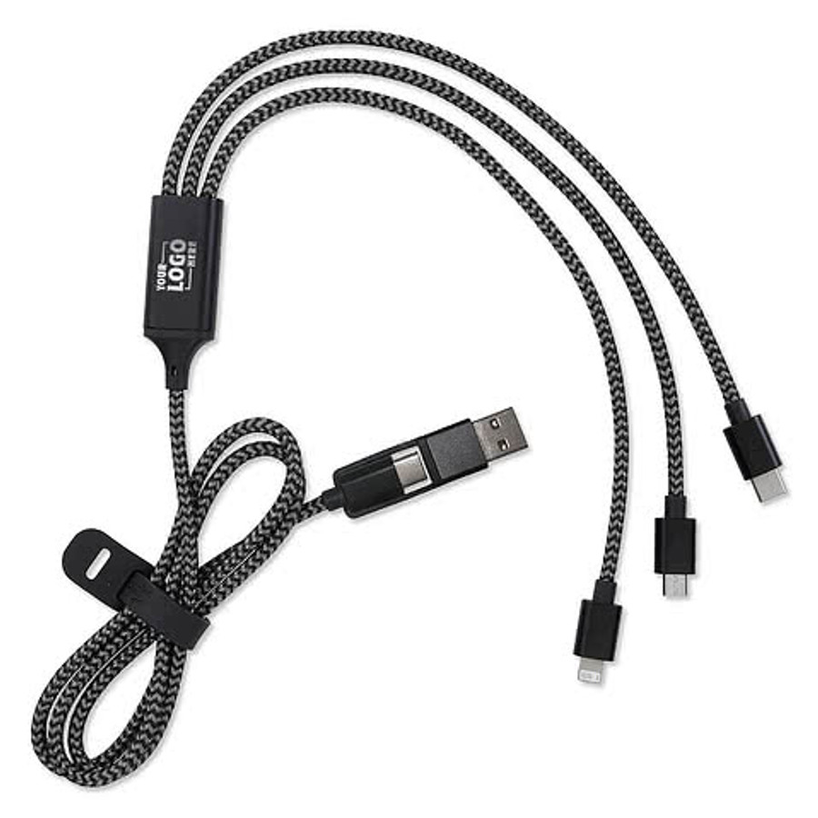 Laser Engraved All-Over 5-in-1 Charging Cable