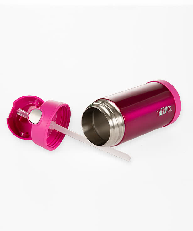 Thermos 12 oz. Stainless Steel Kids Water Bottle with Straw