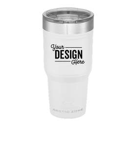 30 oz. Arctic Zone Copper Vacuum Insulated Tumbler - Color: White