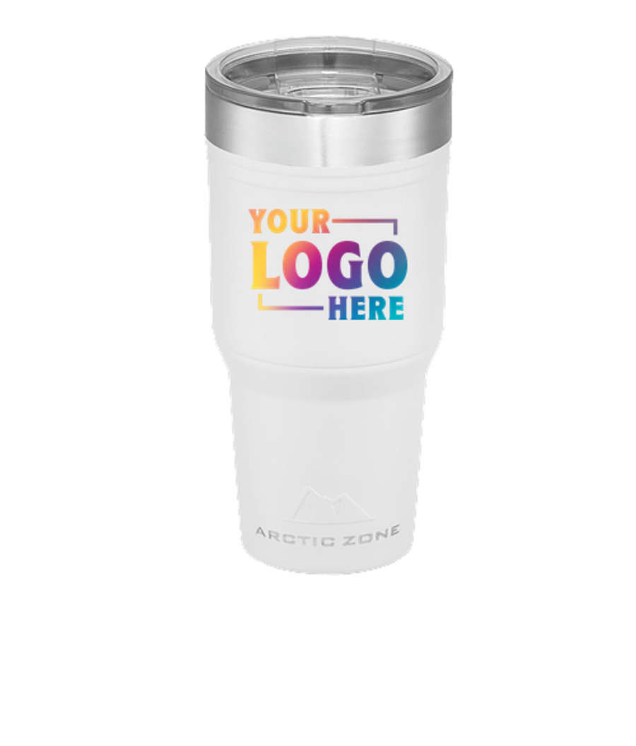 Arctic Zone 30 oz. Copper Vacuum Insulated Tumbler in White