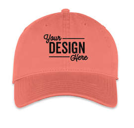 Otto Cap Garment Washed Baseball Hat - Color: Coral