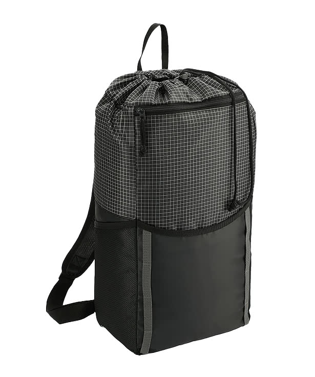 Full Color Grid Drawstring Backpack