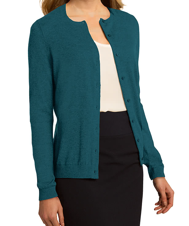 Port Authority Women's Full Button Cardigan Sweater 