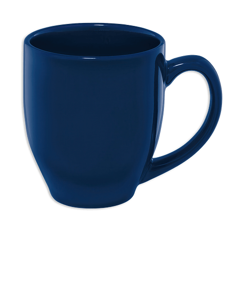 15 oz. Shiny Bistro Stoneware Mug in Navy