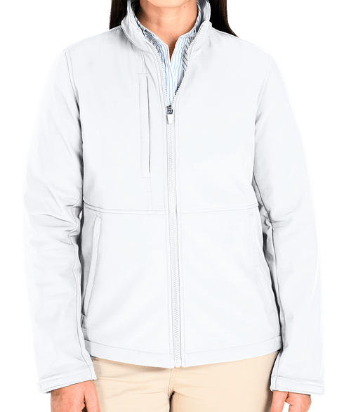Charles River Women's Supreme Soft Shell Jacket in White
