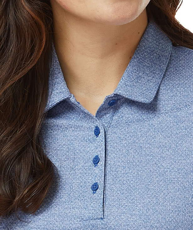 Adidas Women's Space Dyed Recycled Performance Polo - Embroidered