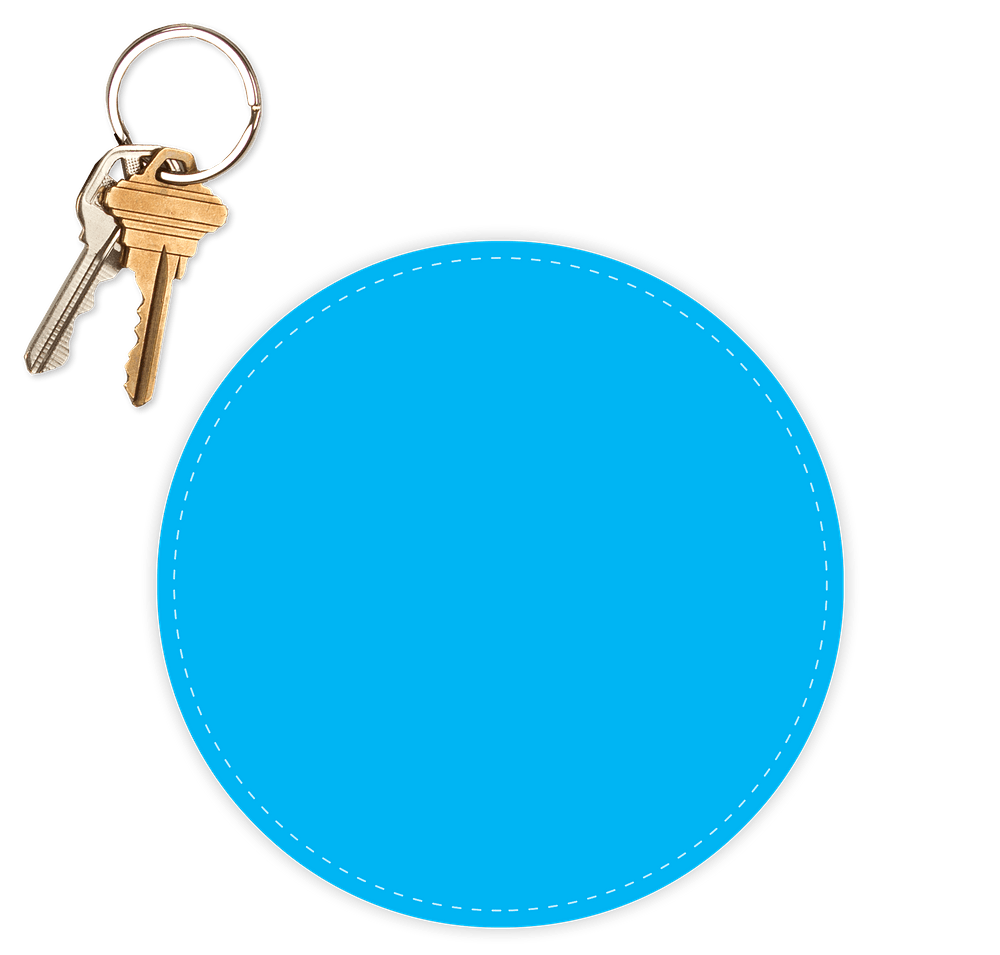 5.5 in. Circle Car Magnet-default