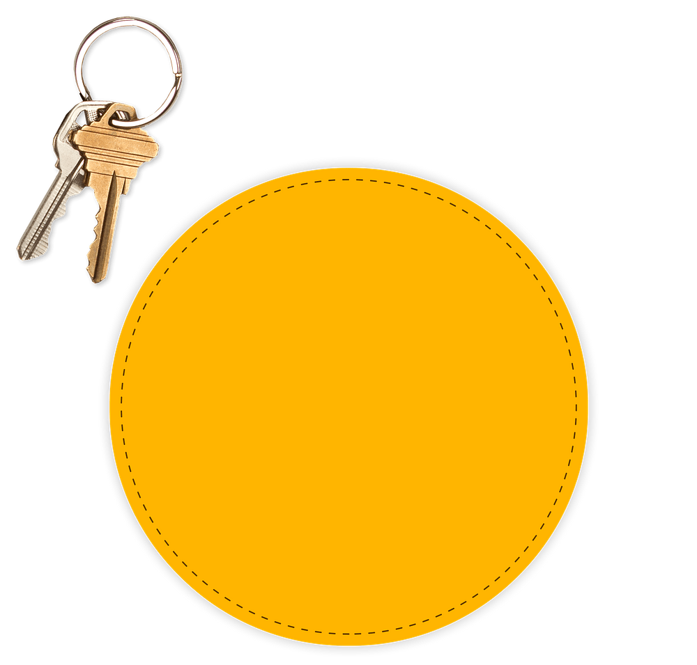 5.5 in. Circle Car Magnet-default