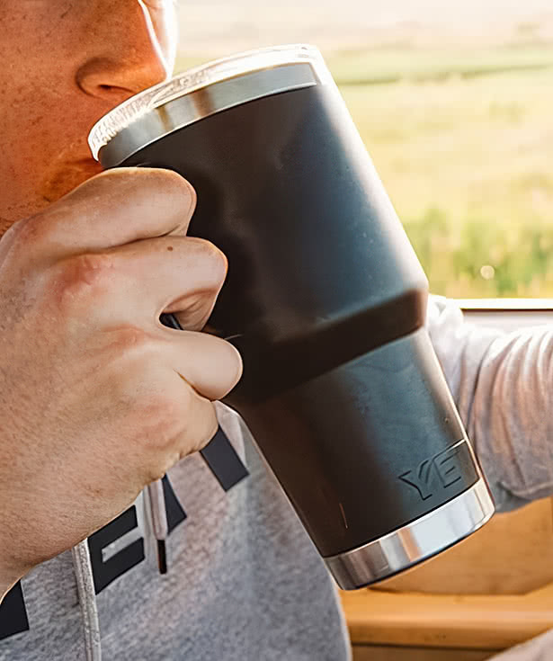 YETI Laser Engraved 30 oz. Rambler Insulated Travel Mug with Stronghold Lid
