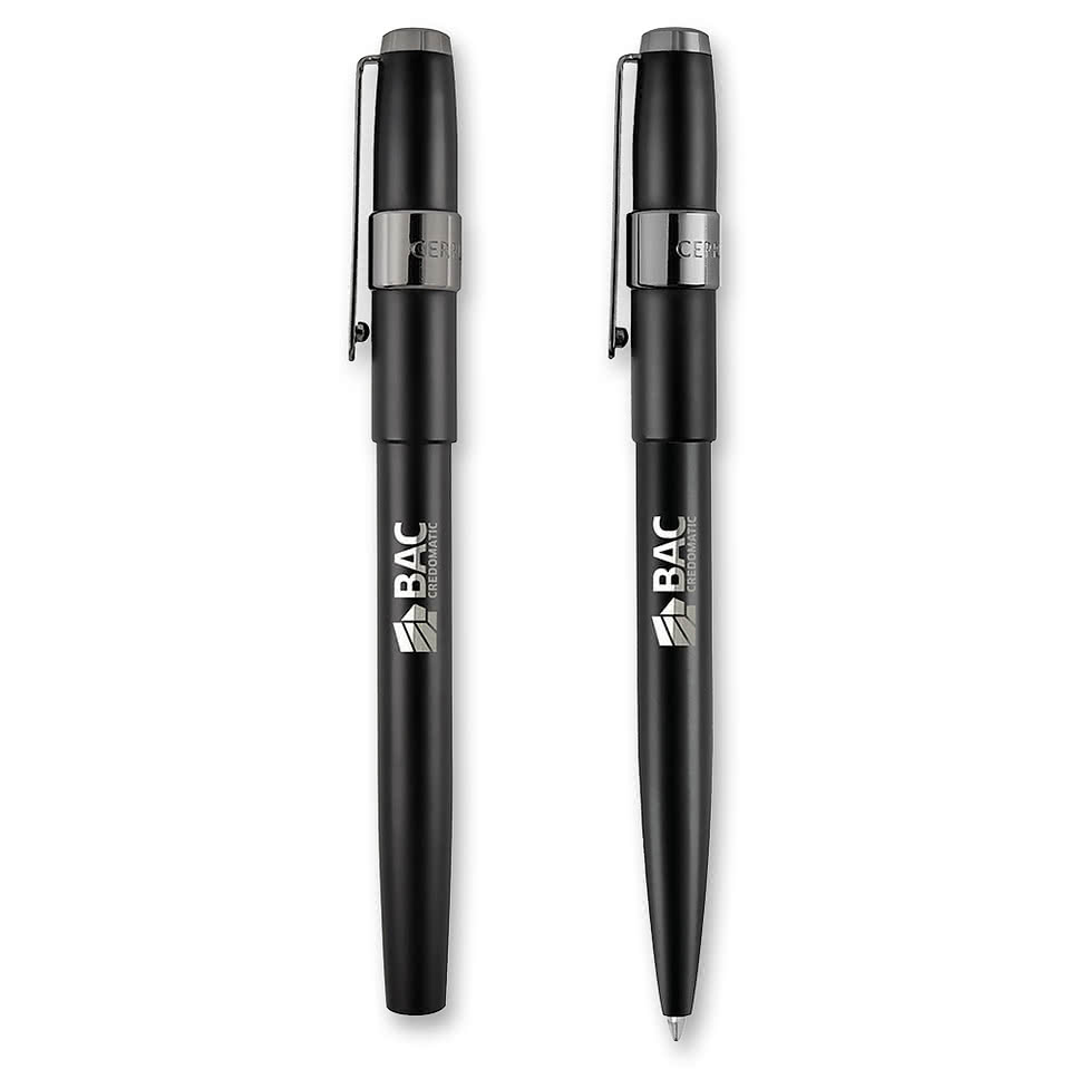 Cerruti 1881 Block Ballpoint Pen & Fountain Pen Gift Set