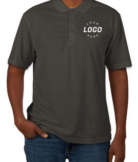 Clique by Cutter & Buck Spin Eco Performance Pique Polo - Screen Printed - Color: Pure Slate