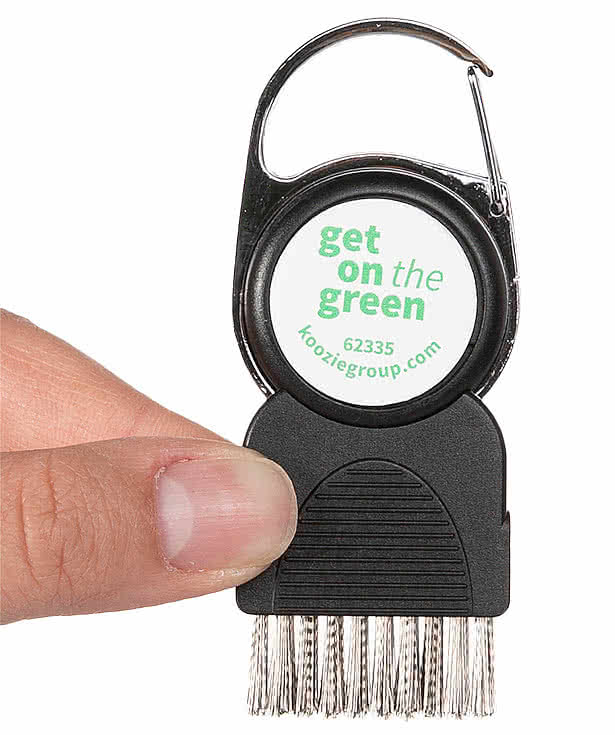 Full Color Golf Club Brush with Ball Marker