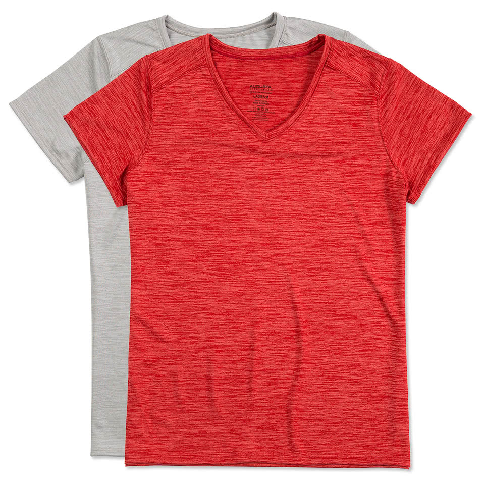 Augusta Women's Tonal Heather V-Neck Performance Shirt