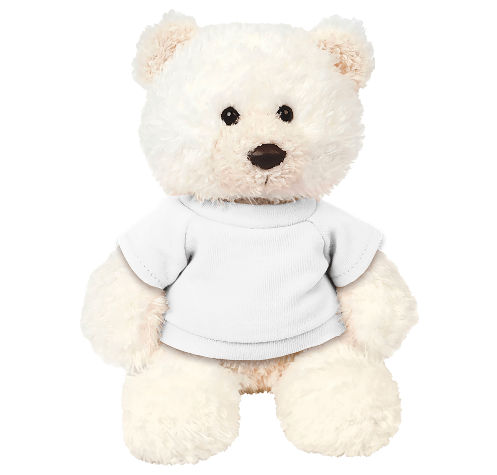 6" White Baxter Bear Plush Animal-default