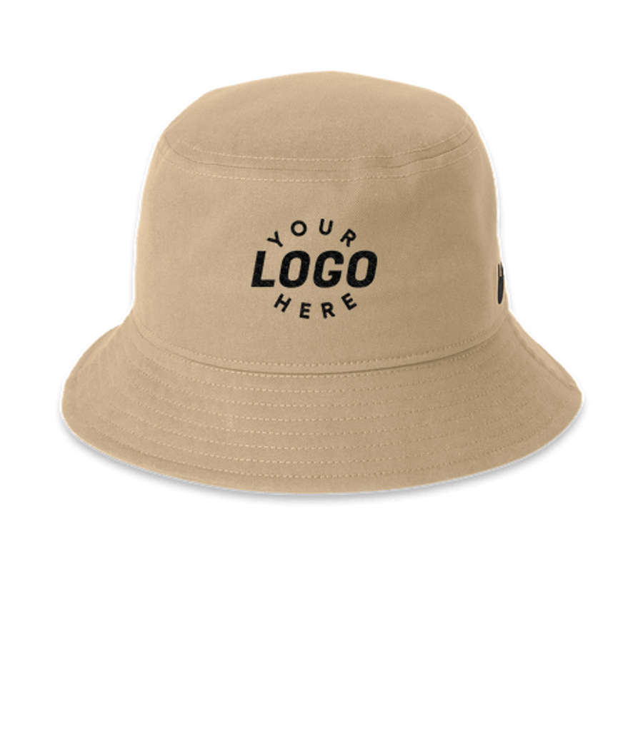 Nike Swoosh Organic Bucket Hat - Embroidered in Khaki