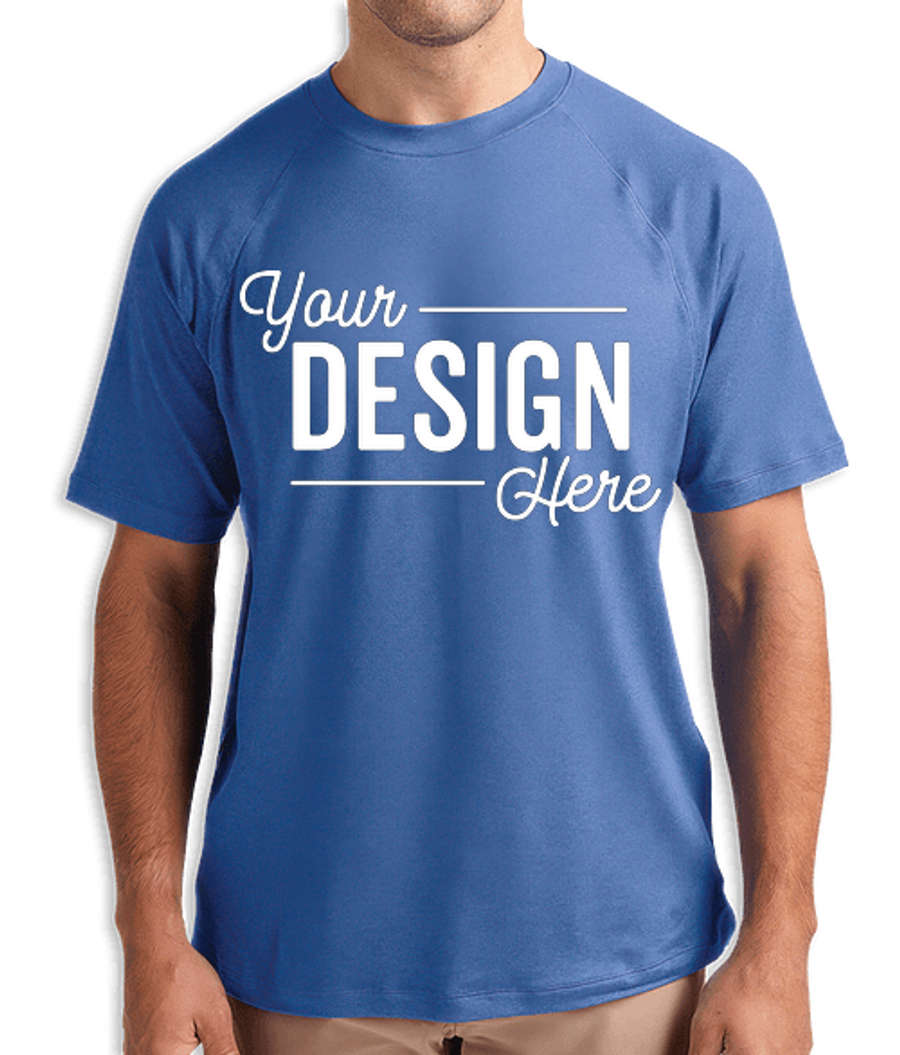 Charles River Cayak Stretch Recycled Performance Shirt in Blue Heather