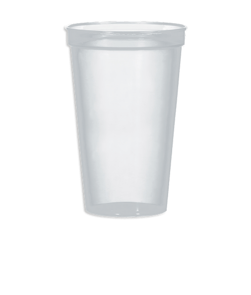 22 oz. Big Game Plastic Stadium Cup (Case of 500) in Clear