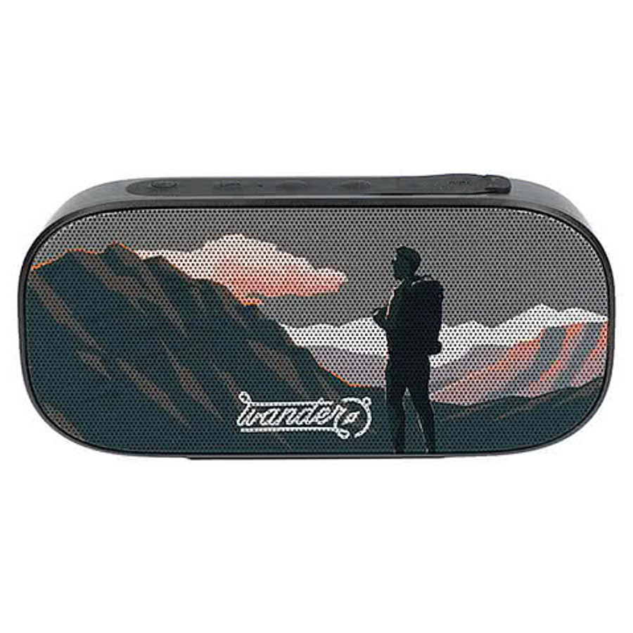 Full Color Stark 2.0 Portable Waterproof Bluetooth Speaker in Black
