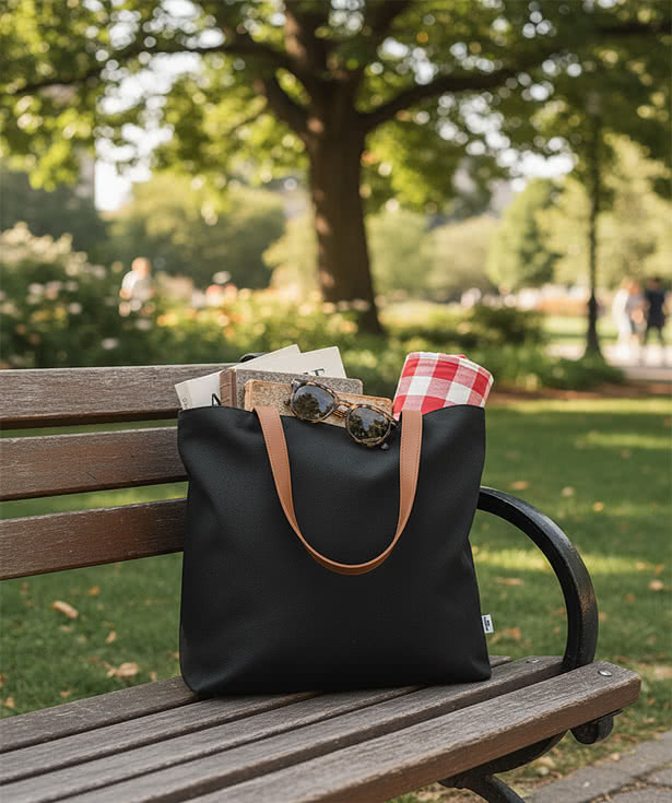 Larchmont Recycled Cotton Canvas Tote Bag