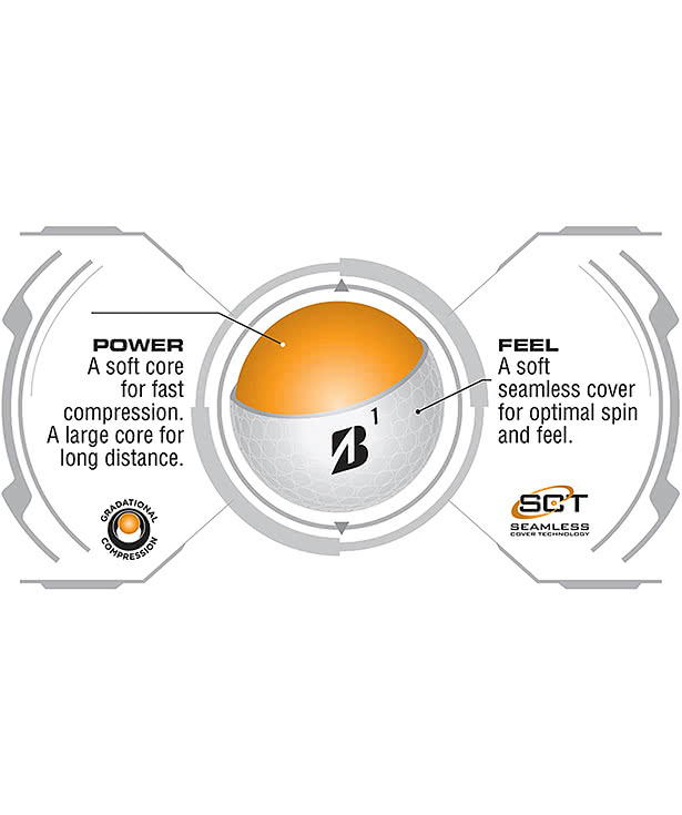 Bridgestone E6 Soft Golf Balls (Box of 3)