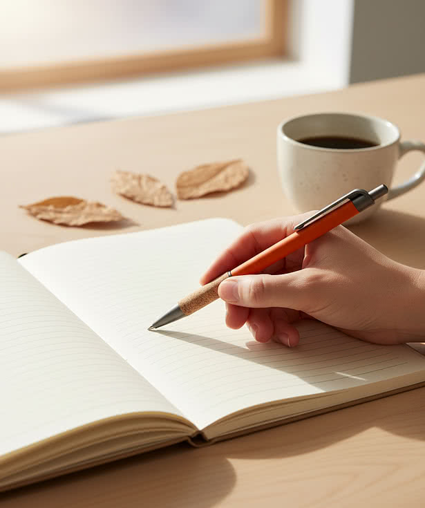 Otto Aluminum Pen w/Cork Grip