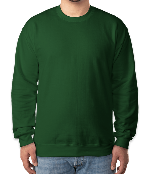 Gildan Softstyle Eco Crewneck Sweatshirt in Forest Green
