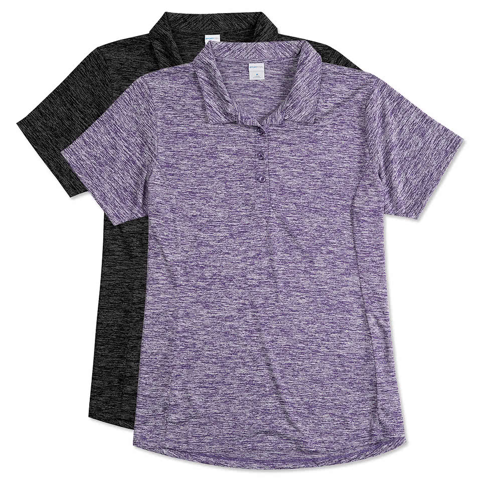 Sport-Tek Women's Electric Heather Performance Polo