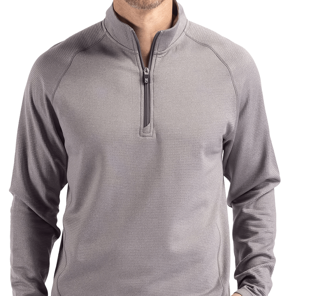 Cutter & Buck Peshastin Recycled Half Zip Grid Fleece Pullover-default