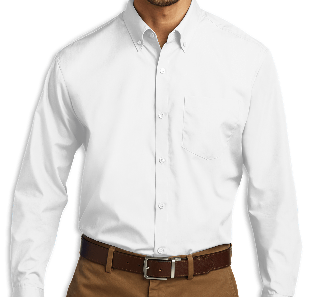 Port Authority Carefree Poplin Dress Shirt - Embroidered-default