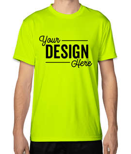 Bayside USA-Made Performance Shirt - Color: Lime Green