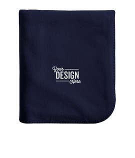 Alpine Fleece Throw Blanket - Color: Navy