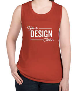 Bella + Canvas Women's Flowy Muscle Tank - Color: Brick