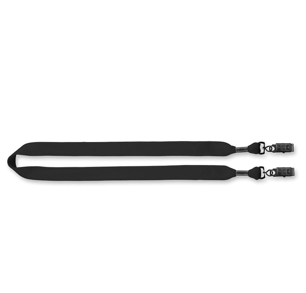 3/4" Cotton Double Bulldog Clip Lanyard-default