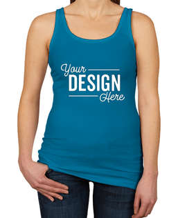 Next Level Women's Slim Fit Jersey Tank - Color: Turquoise