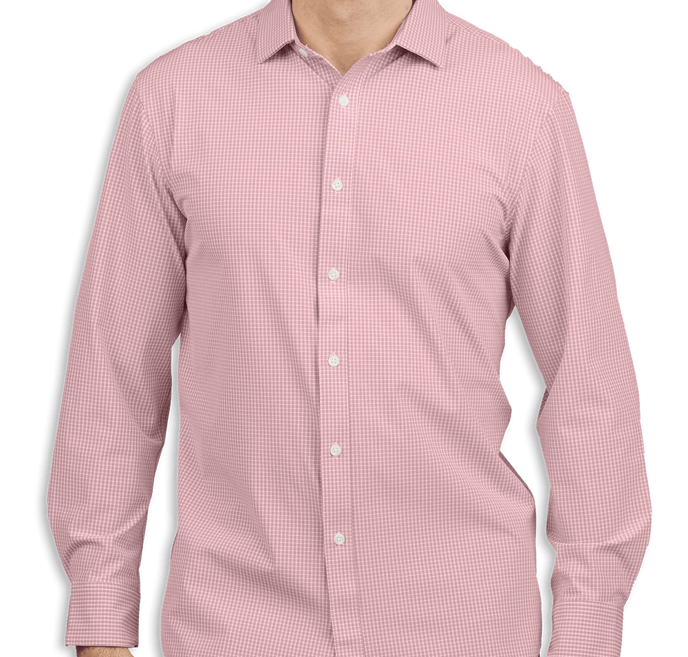 Edwards Point Grey Stretch Dress Shirt-default